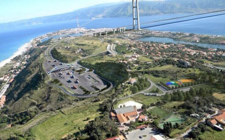 Ponte di Messina lato Calabria